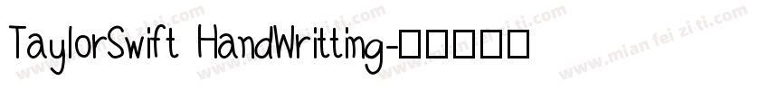 TaylorSwift HandWritting字体转换